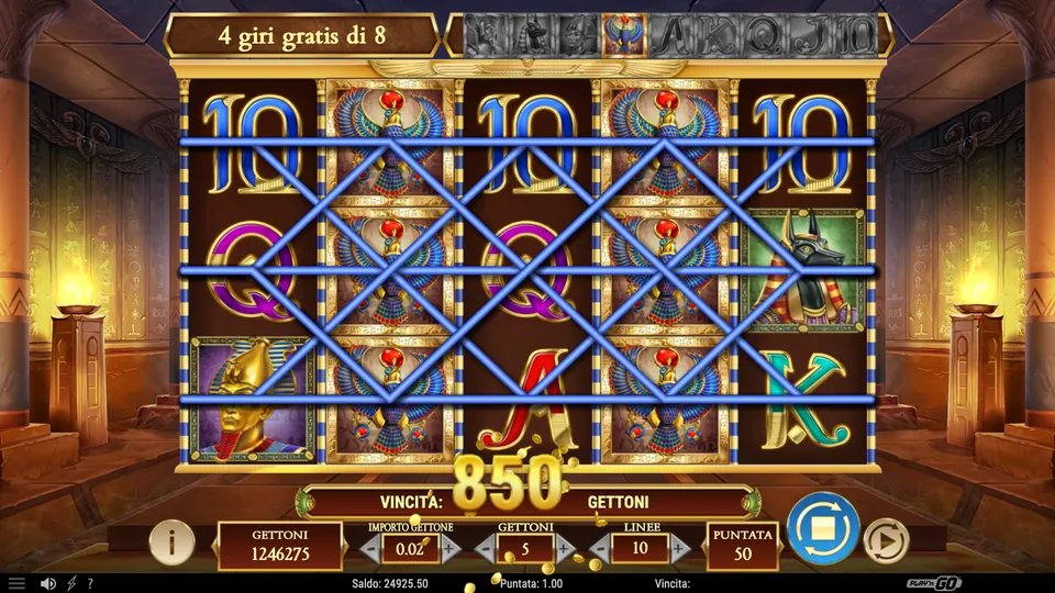 Legacy of Dead: il Falco di Horus espanso su due rulli nei giri gratis